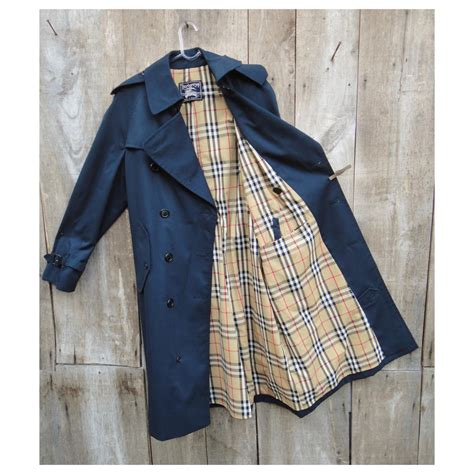 blue burberry raincoat|burberry raincoat men.